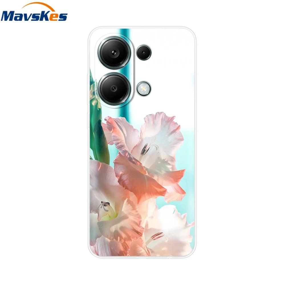 For Xiaomi Redmi Note 13 4G Case Note13 Cover Soft Clear Silicone TPU Back Case Funda For Redmi Note 13 Pro 4G Phone Cases Coque