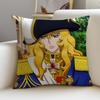 The RRose of VersaillesS Cushion Cover Breathable and skinfriendly linen pillowcase square removable and washable cushion