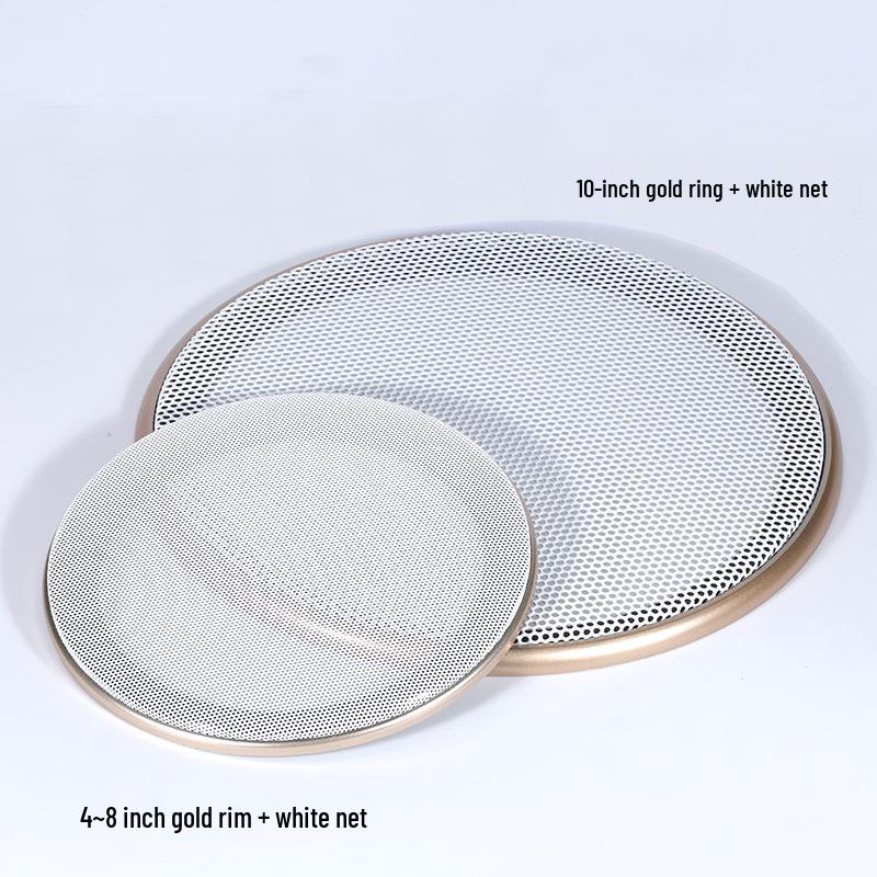 16-Pack Speaker Grille Covers: 4-Inch, 5-Inch, 6-Inch, 8-Inch, 10-Inch Metal Mesh Decorative Rings