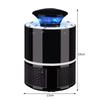 Mute Mosquito Killer Lamp USB Bug Insect Trap Radiationless Light (Black)