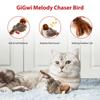 GiGwi Sound Vogelspielzeug Katze Federspielzeug Katze Federspielzeug Interaktives Katzenspielzeug mit Geräuschen Geräuschspielzeug Brauner Vogel, Igel, Maus