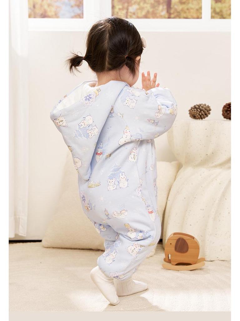 Andan Gesteppter Baby-Strampler: Baby- & Kleinkind-Jumpsuit für Herbst-/Winterausflüge.