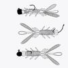 20Pcs Swimbait Lures Jig Soft Lures Shrimp Artificial Shrimp Baits Floating Shrimp Fishing Baits Wobblers for Trout