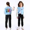 Kids Girls Anime Cartoon POP Singer Super Star Rumi Zoey Mira Printed Casual Long Sleeves Baseball Jacket Coat