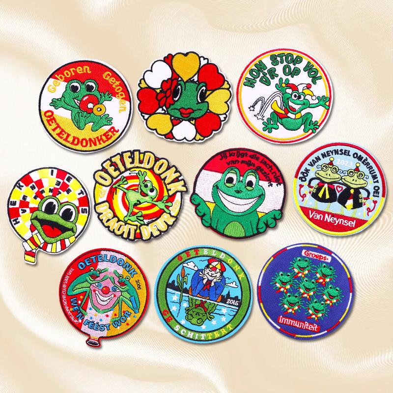 10pcs Set Patch Netherland Oeteldonk Emblem Embroidery Patches For Clothes Iron On Patches For Clothing Uniform Embroidered Diy 