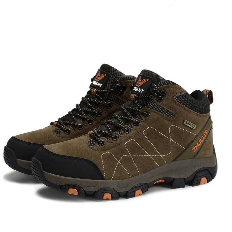 Winter Men's Casual Sports Climbing Shoes Outdoor Travel Anti-Slip Wear-Resistant Warm Cotton Shoes Large Size Work Shoes