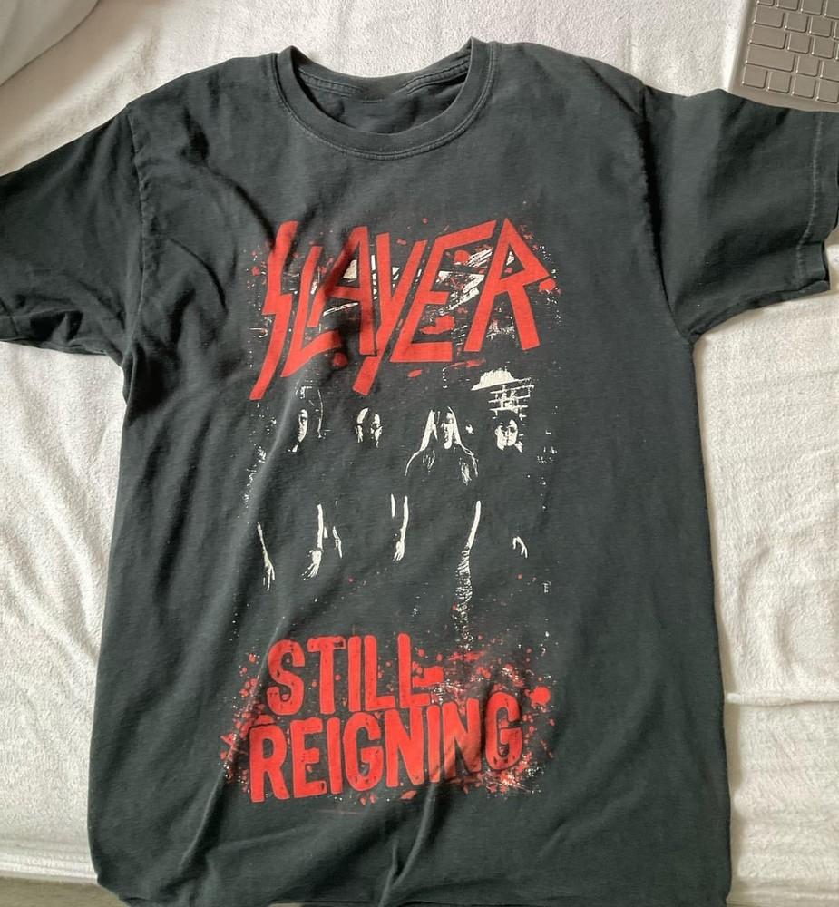 

NEW Slayer Still Reigning Grungy Band Tshirt Size S5XL Reprint Unisex T-Shirt L