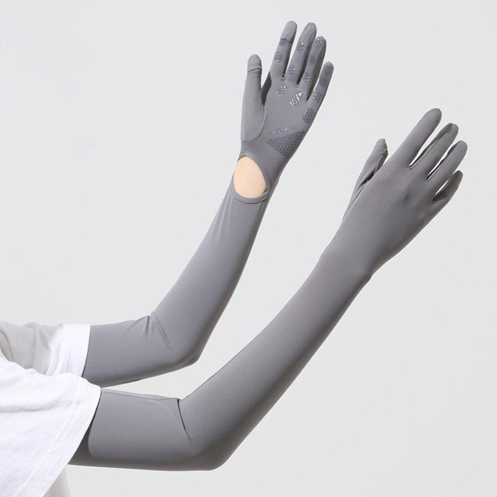 Ice Silk Sun Protection Gloves UPF50+ Sunscreen UV Resistant Gloves Cycling Sports