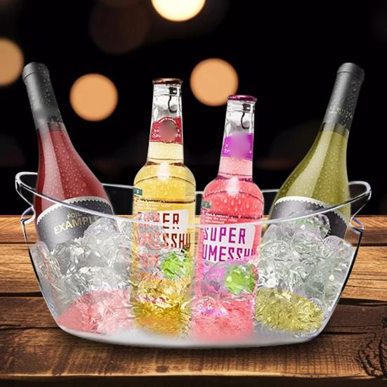 Ice Bucket 5L Large Capacity Boat Shape Ice Container with Ice Shovel Ice Pail for Party Wine Beer