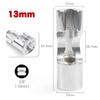 Diesel Injector Fuel Line Socket Wrench 10Mm-19Mm Open Oil Pipe Removal Sleeve Union Nut Socket Adapter Hand Tool