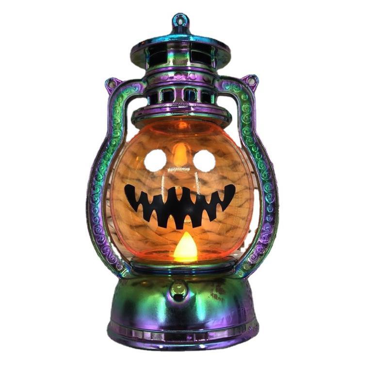 Mini Halloween Pumpkin LED Lantern With Warm Flickering Light For Halloween Home Party Tabletop Decor Gifts