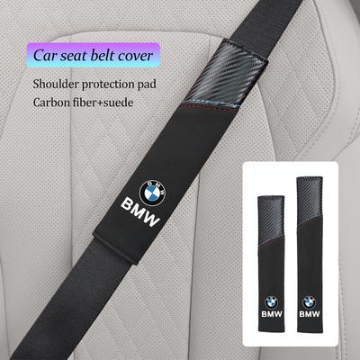 For E46 E90 E60 F30 F10 E39 I4 X1 X2 X3 X5 X4 X6 X7 M3 M4 M5 G30 G20 520i Car Seat Belt Suede Cover Shoulder Protection Pad