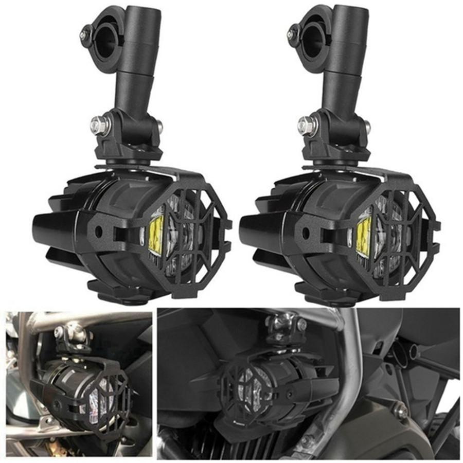 Black Fog Lights Cover Accessories For BMW R1200GS ADV F800GS LED Fog Lamp Cover