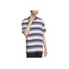 Adidas Striped Sport Casual Short Sleeve T-Shirt Men Tops Dark-Cyan IS4959