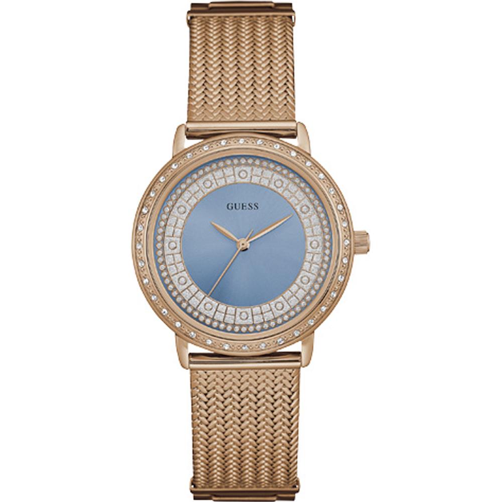 GUESS Willow Blue Rose Gold Stainless Steel Metal Ladies Quartz W0836L1 розового золота