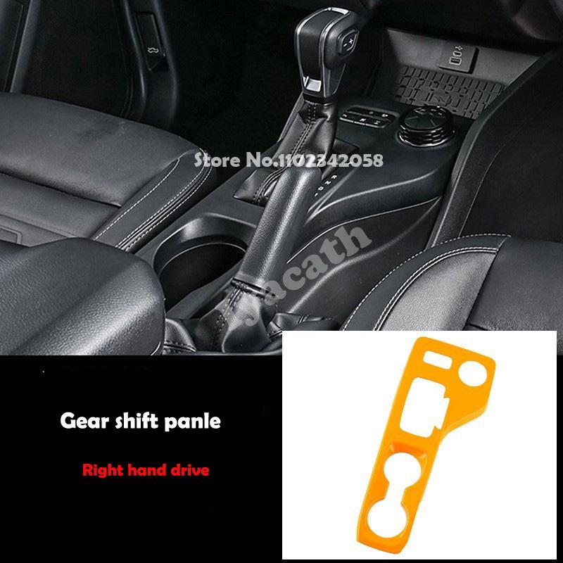 LHD RHD For Ford Ranger Wildtrak T9   2024 ABS yellow gear shift panle steering wheel Central Screen trument cover