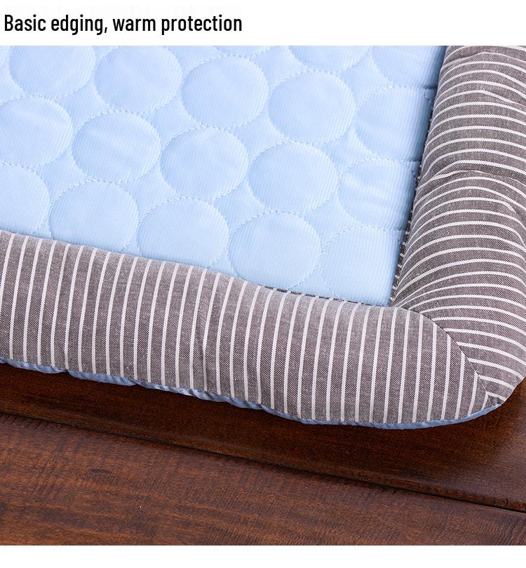 Breathable Summer Cooling Pet Mat for Cats & Dogs - Cotton Comfort for Medium & Small Breeds
