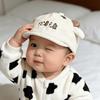 Korean Style Cute Cow Soft Brim Dad Hat for Babies & Unisex, Spring/Summer Sun Protection Baseball Cap.