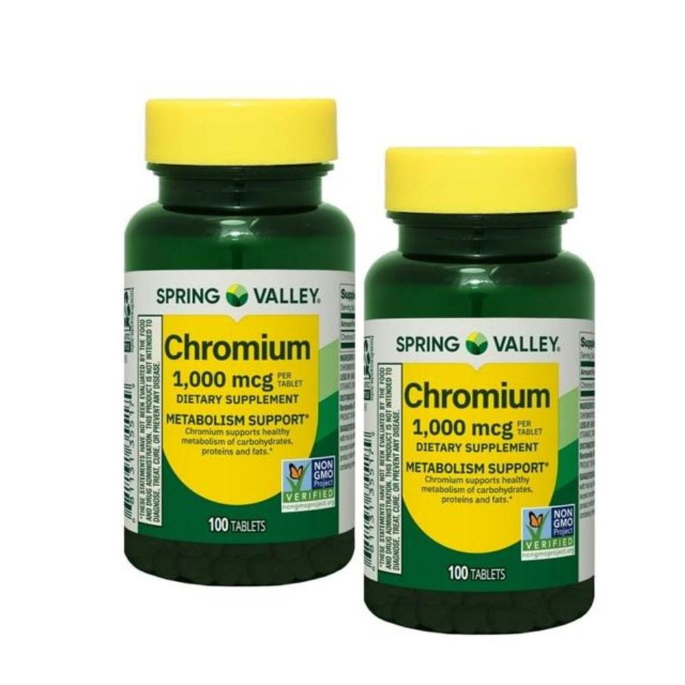Spring Valley Chromium Picolinate 1000mcg 2 Pcs 100 Tablets
