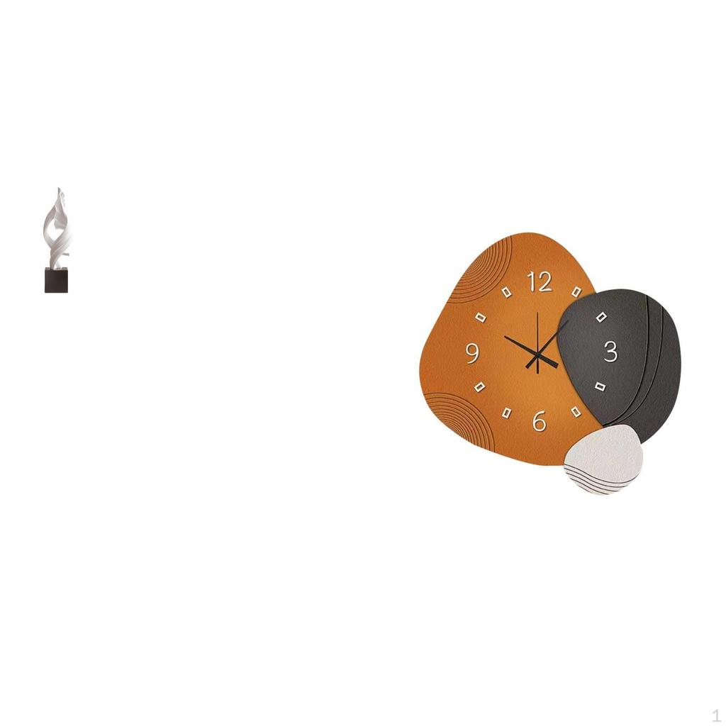 Abstract Resin Sculpture Art Figurine And Wall Clock Decorative Ornament for Home Office Coffee
