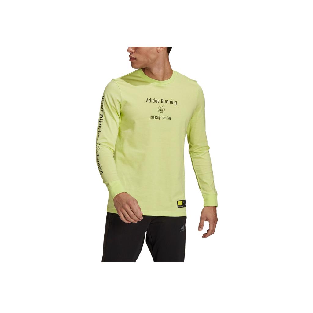 Adidas Side Effects Long Sleeve T-Shirt Men Tops Yellow GJ6470