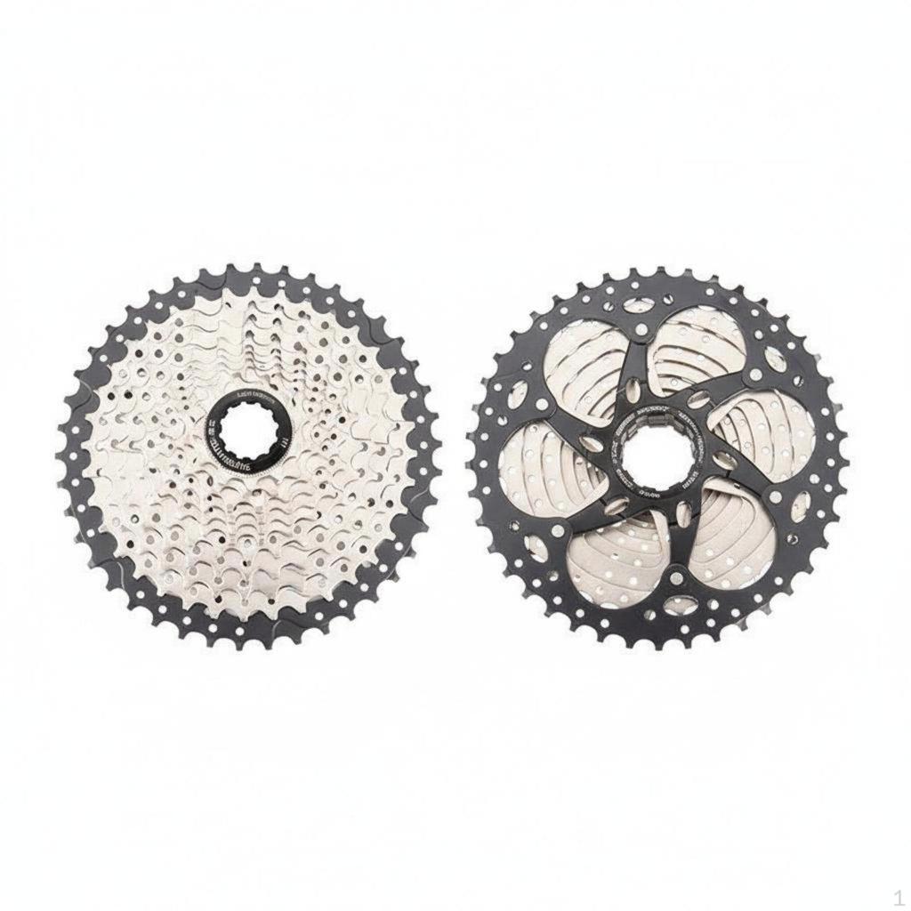 Cassette de Bicicleta Amplia Compatibilidad Volante de Bicicleta Cambio de Marchas Suave 9 Velocidades para