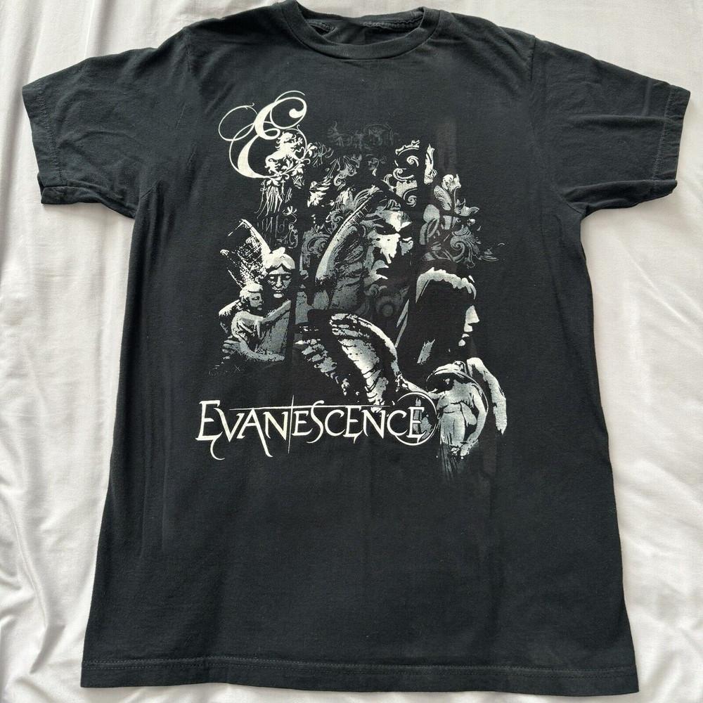 

Evanescence Band Rock Tour Unisex Cotton T-Shirt Tops Tee Full Size 4XL
