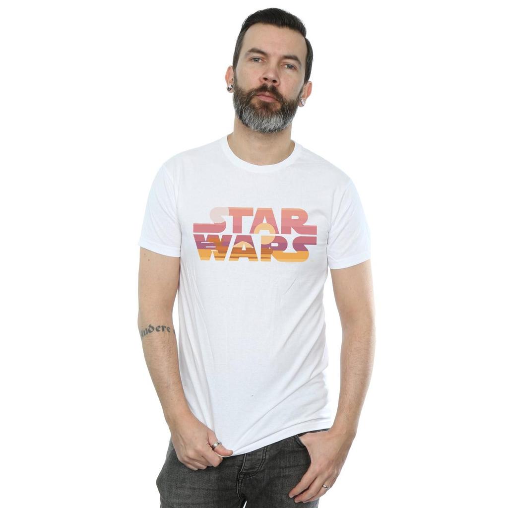 STAR WARS Mens Tatooine Suns Logo T-Shirt