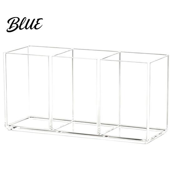 Arbeitsplatten-Schönheitswerkzeughalter Transparenter Acryl-Make-up-Pinsel-Organizer Mehrkammer-Aufbewahrungsbehälter Moderner Klarer Organizer-Stil Kosmetik-Display