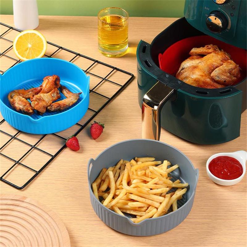 Silikonová vzduchová fritéza Silikonová nádoba Košík na pečení Plech na pečení Pizza Grilovací pánev na smažené kuře Náhradní příslušenství ke grilovací pánvi