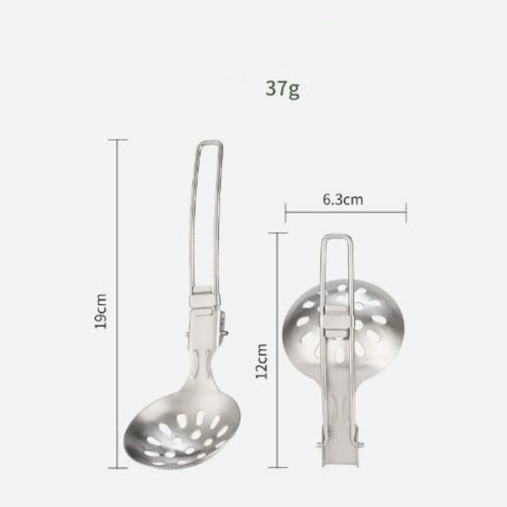 304 Stainless Steel Camping Stir Fry Shovel Pot Lightweight Portable Long Handle Kitchenware 6 Styles Shovel Soup Spoon Set