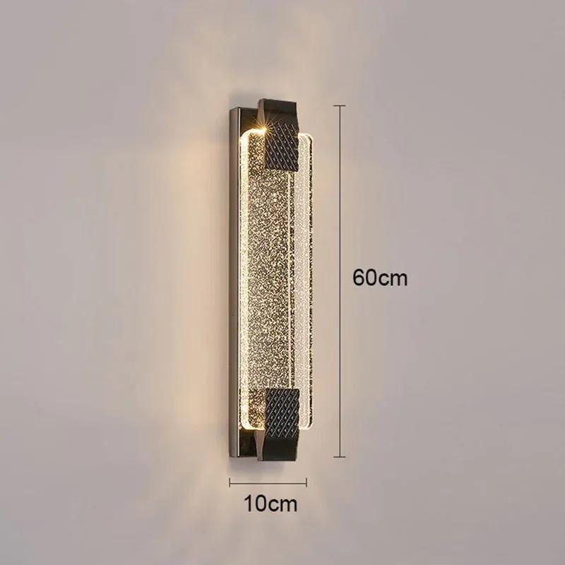 Nordic luxury bubble wall lamp living room bedroom LED crystal lamp TV background decoration modern home lighting fixtures