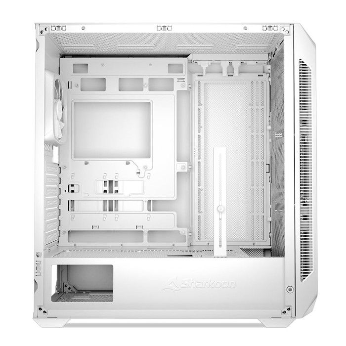 Sharkoon Case PC ATX Bianco con Vetro Temperato e Rete Frontale RGB AK5M