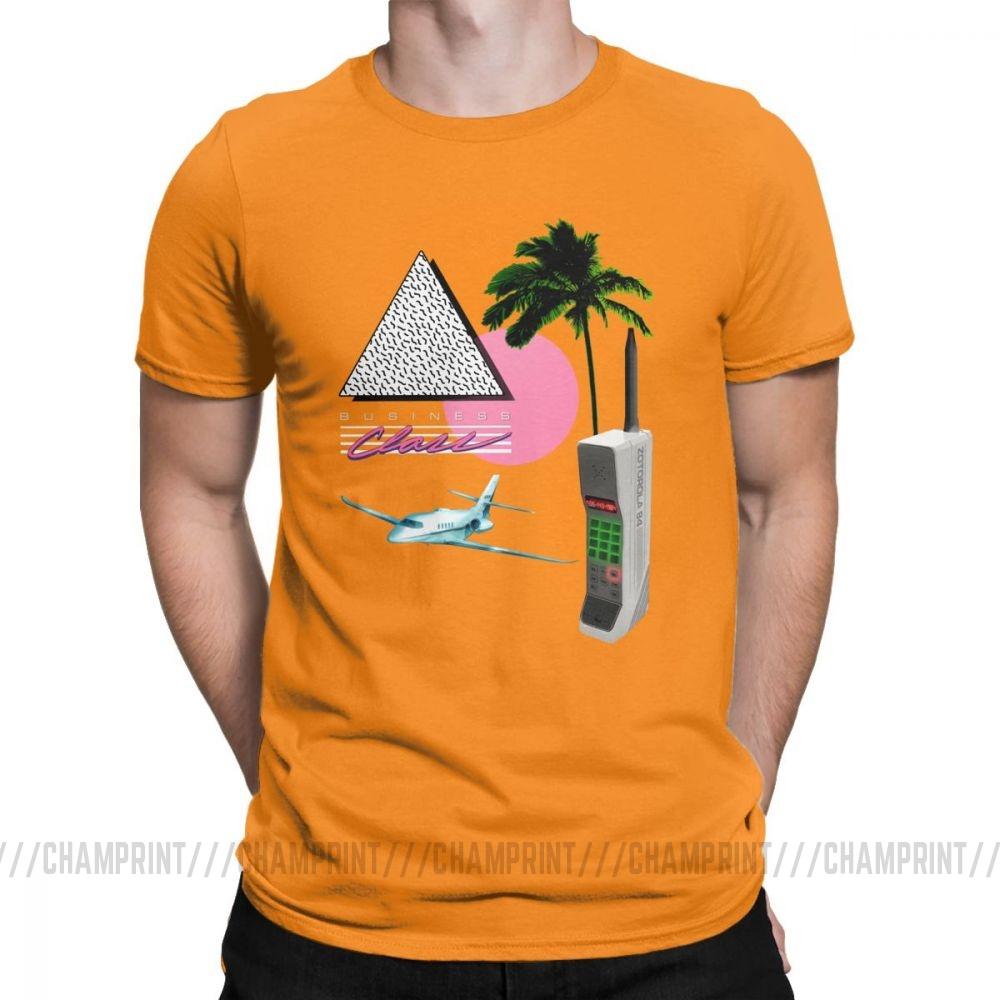 Business Class 84 Collection T Shirts Men Vhs Vaporwave Short Sleeve Funny Tee Shirt Crewneck Cotton
