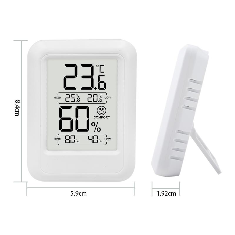 High Accuracy Digital Indoor Thermometer Hygrometer Plastic Household Thermohygrometer