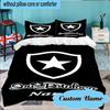 Custom Name Botafogo Emblem Pride Bedding Set 3pcs, Bedding Set Including 1pc Duvet Cover And 2pcs Pillowcases for Bedroom, Dormitory Gift