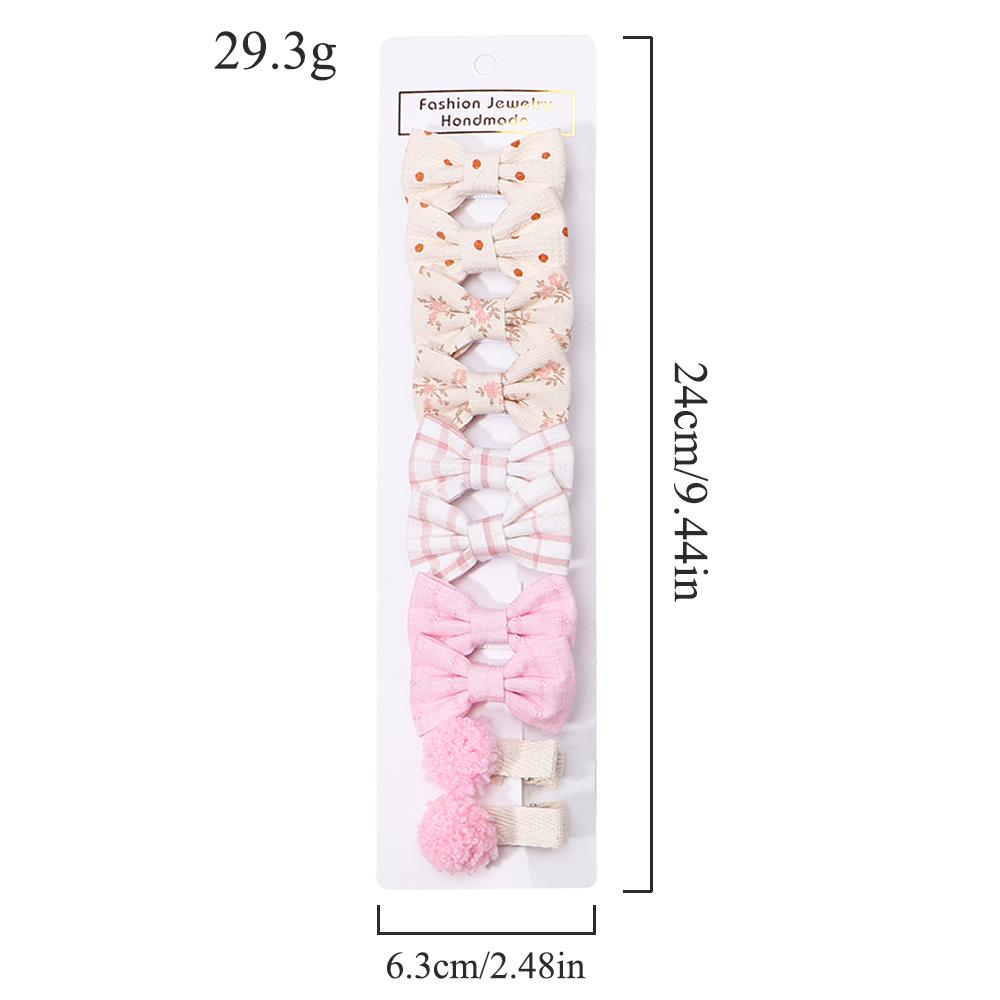 10pcs/lot Handmade Printing Hair Bows Hairclip for Baby Girls Lovely Corduroy Safe Hairpins Barrettes Children Hair Accessories