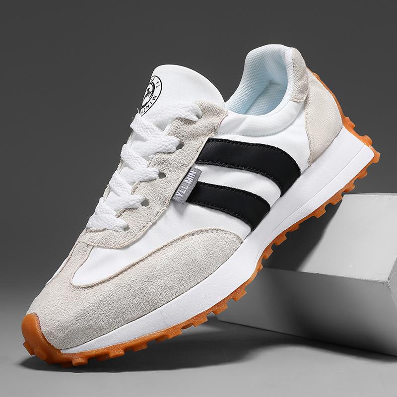 Large Size Men Casual Shoes Spring Autumn Breathable Comfortable Vintage Sneakers Fashion Lace Up Outdoor Non Slip Running Shoes