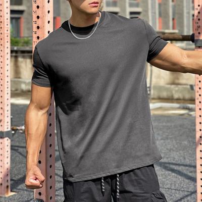 Herren T-Shirt mit lockerer Passform, sportlich, Sommer, Rundhalsausschnitt, kurzärmelig, Oberteil für Outdoor-Workout, lässig, Basic-Oberteile für den Alltag, Sport, Straße