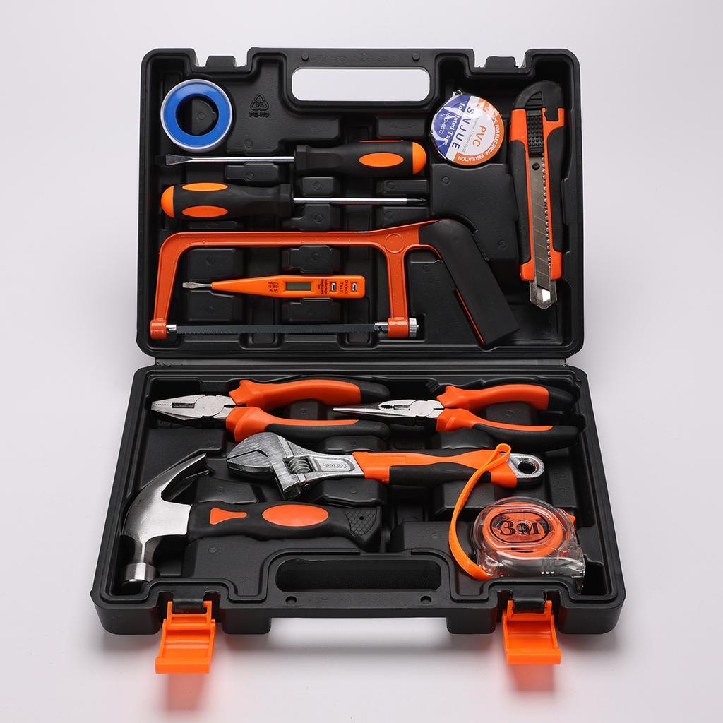 Set Cassetta degli Attrezzi Hardware Set di Attrezzi Manuali Combinati per la Casa Chiave Inglese Cacciavite Riparazione Auto