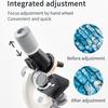 Children's Small Microscope Toys with Base Ergonomic Design Magnification Lens for Kids Boy Girl