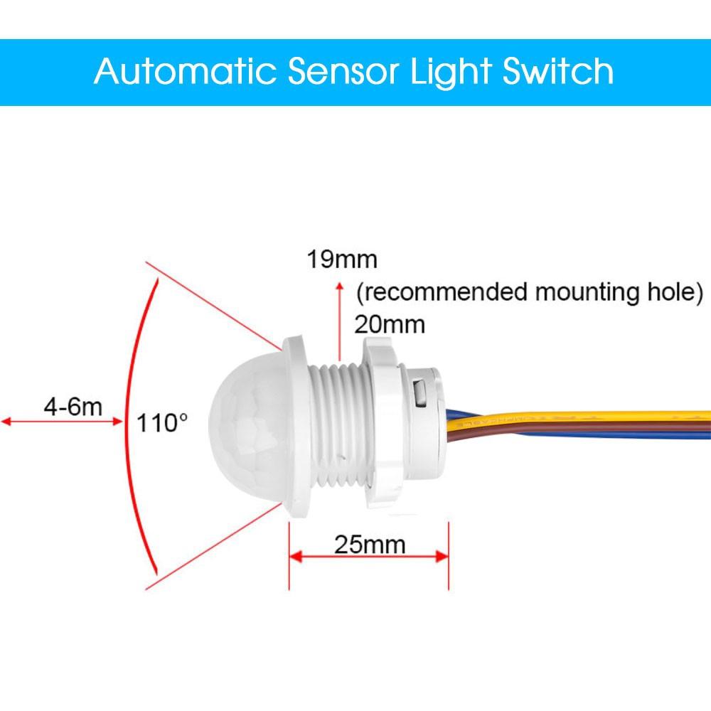 Body Induction PIR Detector Sensor Infrared Motion 110V LED Switch 220V Light Switch