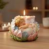 3D Water Lily Angel Candle Mold DIY Lotus Handmade Soap Gypsum Decorative Ornament Silicone Mold