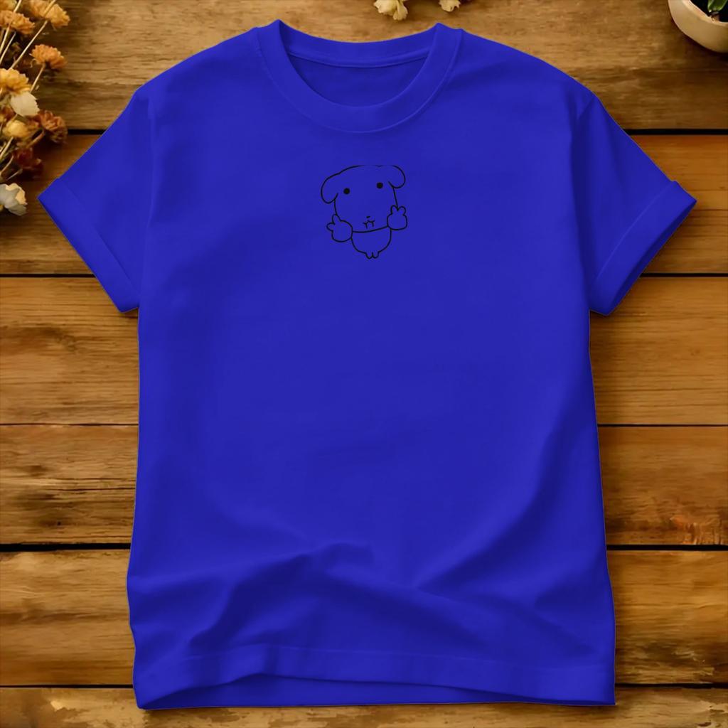 Waving Happy Dog Cartoon T Shirt Summer Ganadi Cotton T Shirts For Male Pattern Tshirt Short Sleeve Streetwear Top Tees