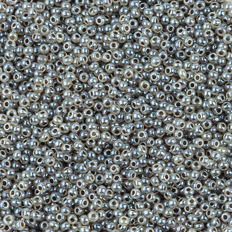 2mm Cream Imitation Jade Glass Seed Beads for DIY Jewelry