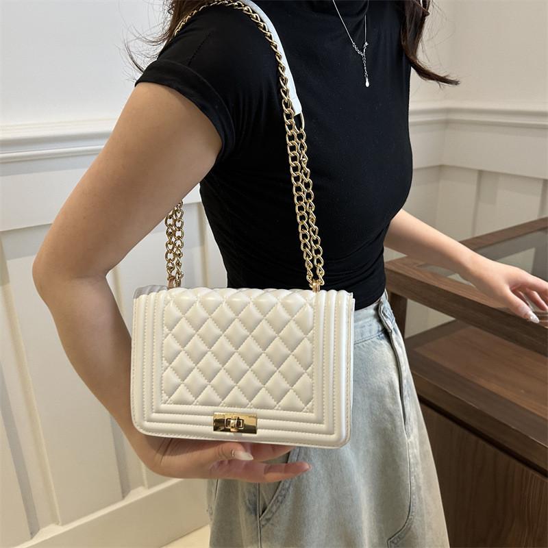 Stylish Korean Fashion Small Square Crossbody Bag For Women Pu Leather Trendy Street Style Handbag