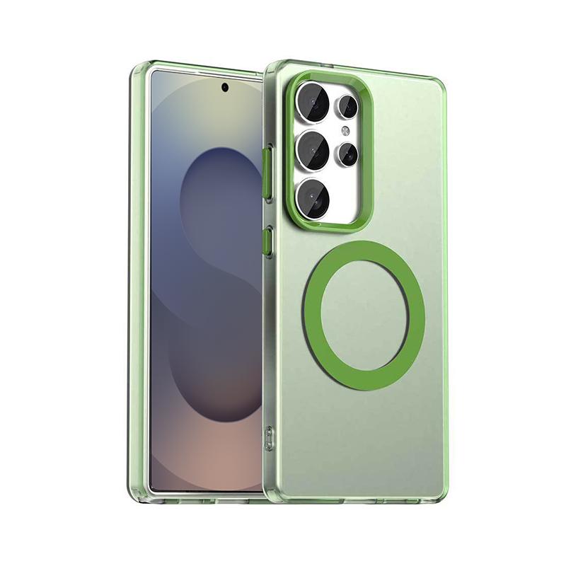 For Samsung Galaxy S25 S24 Ultra Translucent For Magsafe Phone Cases For Samsung S23 Ultra S24 FE S25 Plus Magnetic Matte Cover