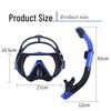Alliance Envoy HD Waterproof Large Frame Diving Mask and Snorkel Set