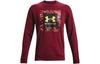 UA Chinese New Year Fleece Thermal Fleece Lined Pullover Sports Sweatshirt Men's Red 1366426-626