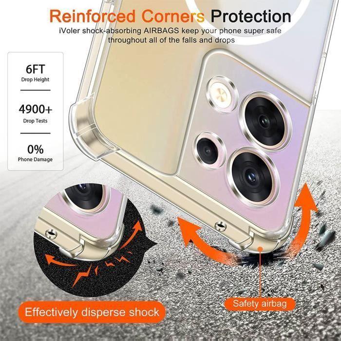 Coque de protection - E.F.CONNECTION - OPPO Reno 8 5G - Transparent - Souple - Silicone